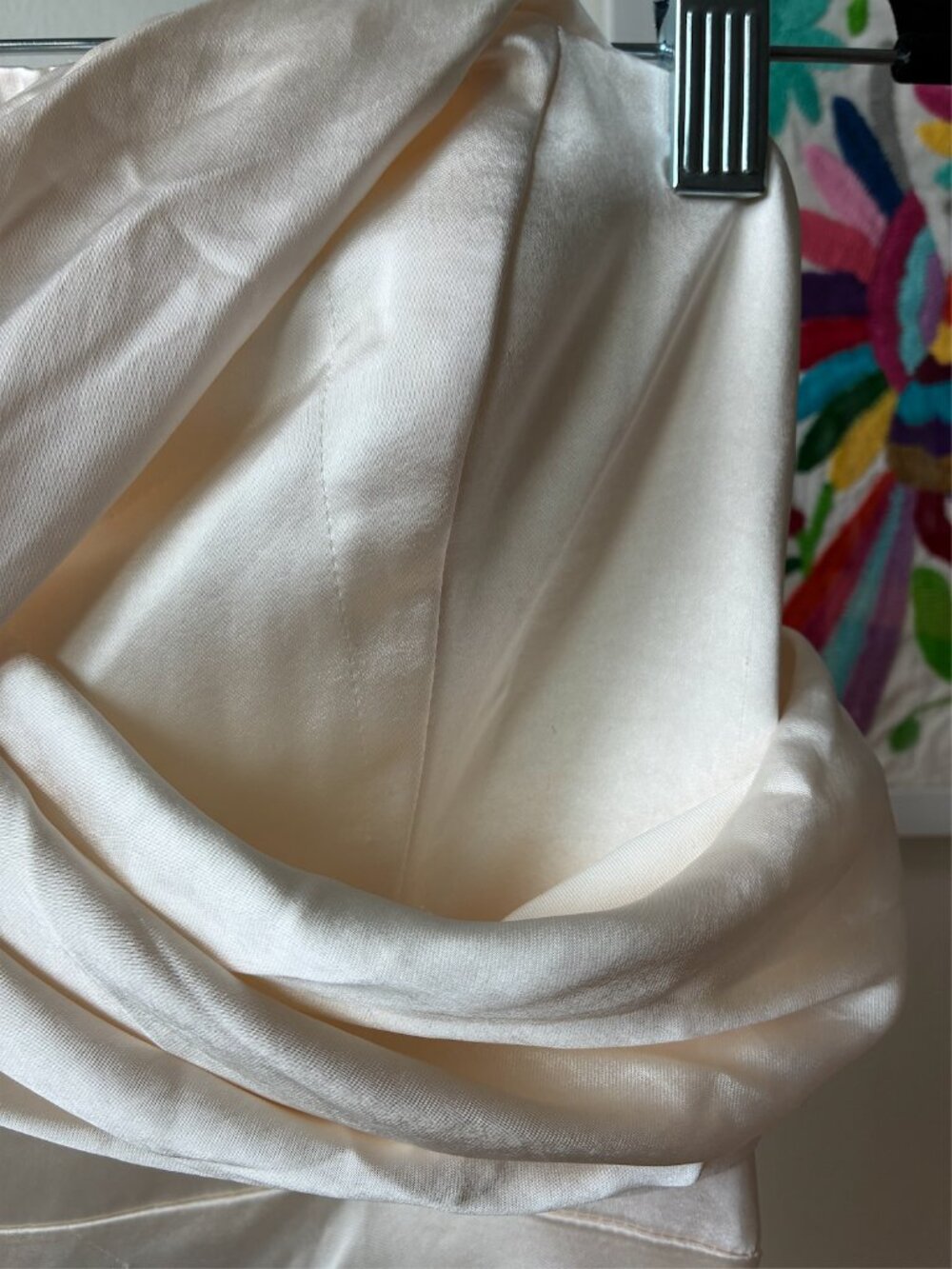 Selfie Leslie NWT Yvette Wrap Neckline Midi Dress in Oyster - XXL - Picture 10 of 16